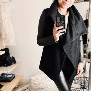 All Saints Wool Leather Alice Jax Jacket